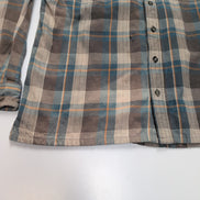 Chemise Carhartt L Coton Épais Workwear Logo Cuir Poche Stylo manches longues