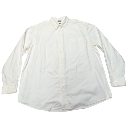 Chemise Chaps blanche taille XXL uni manches longues homme