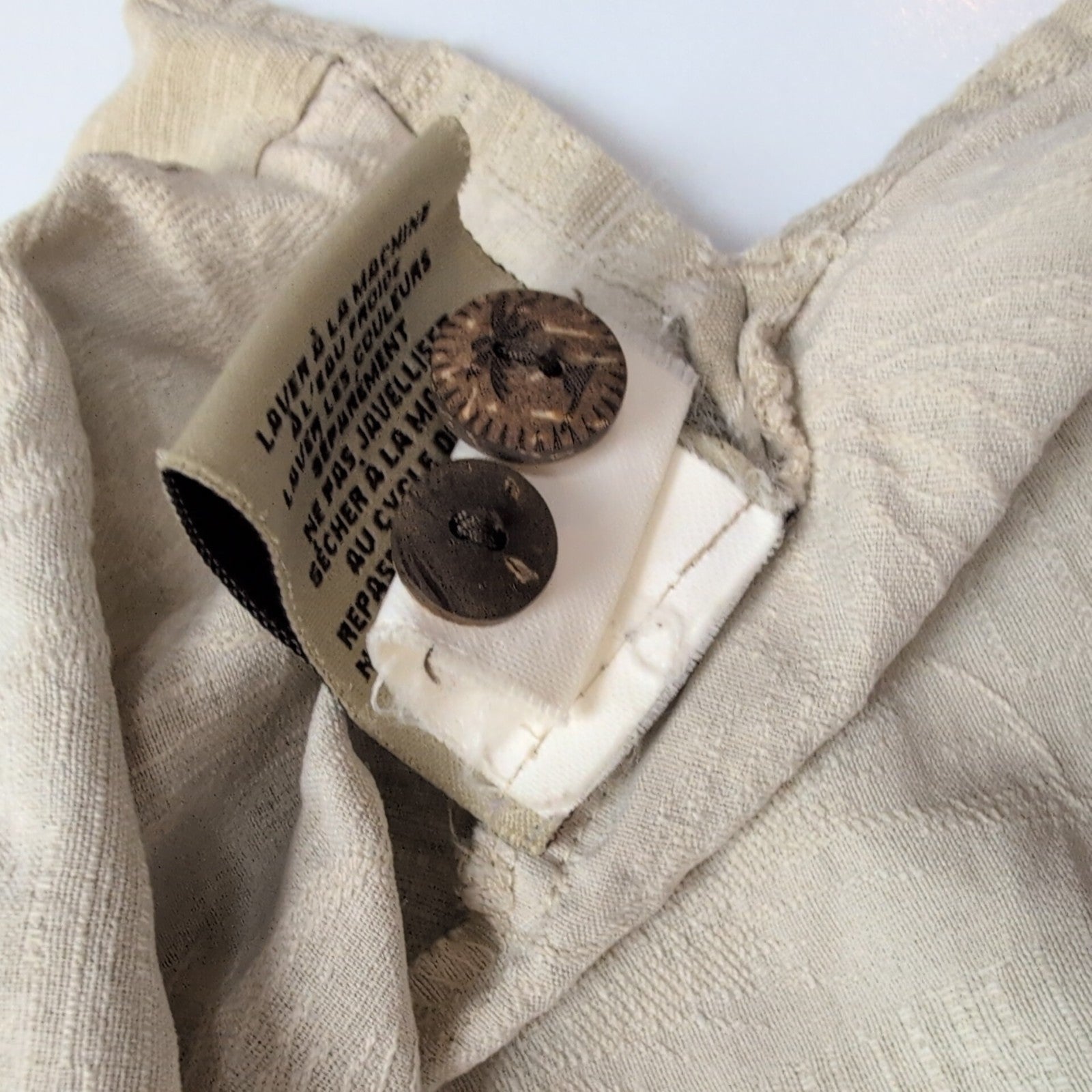 Chemise hawaïenne Jamaica Jaxx XL beige palmiers gaufrée 100% soie manches court
