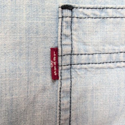 Chemise Levi's bleu jean manches longues taille M #203e