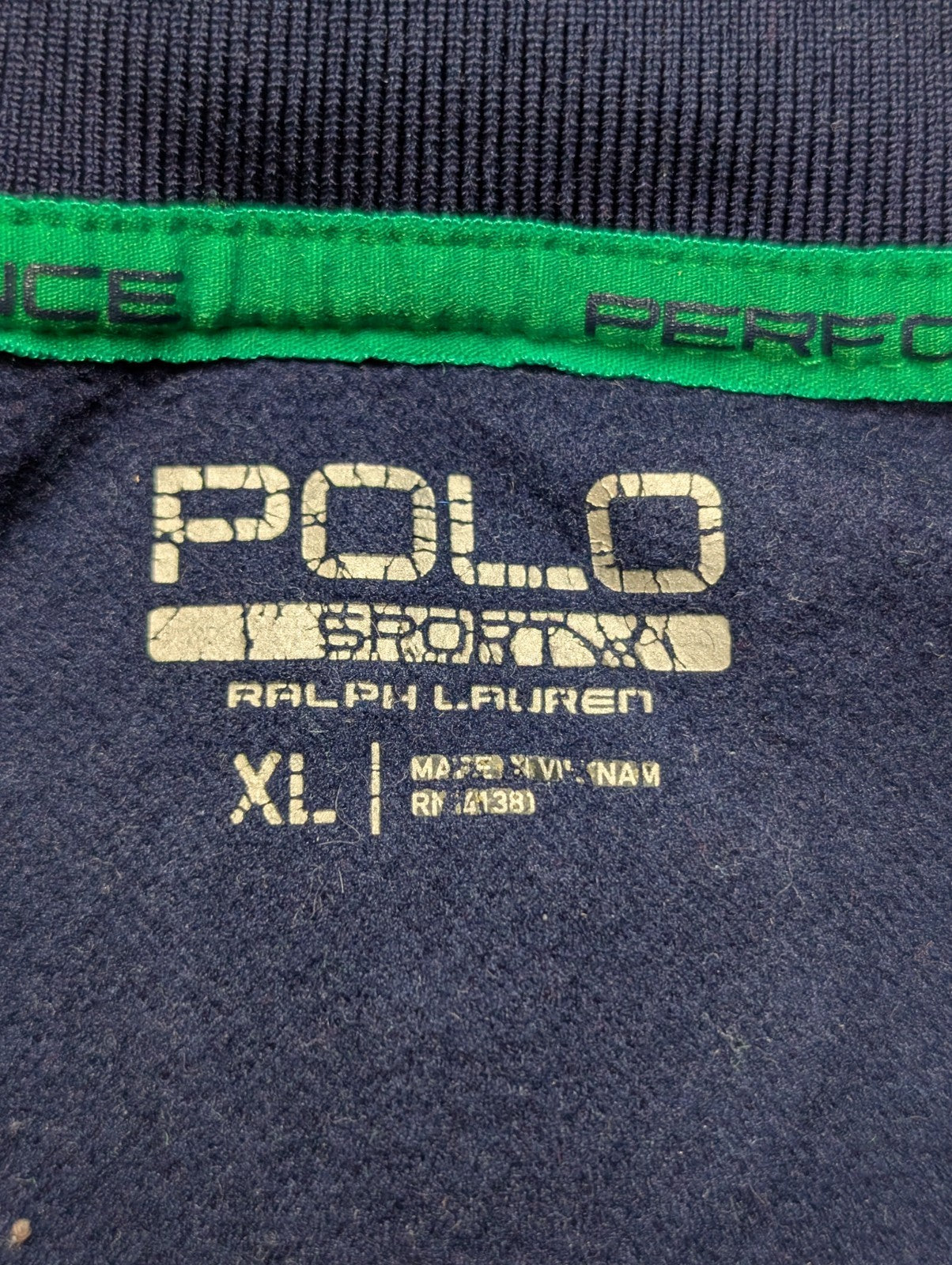 Veste Track Jacket Polo Sport Ralph Lauren T.XL vert Écusson Vintage |208b