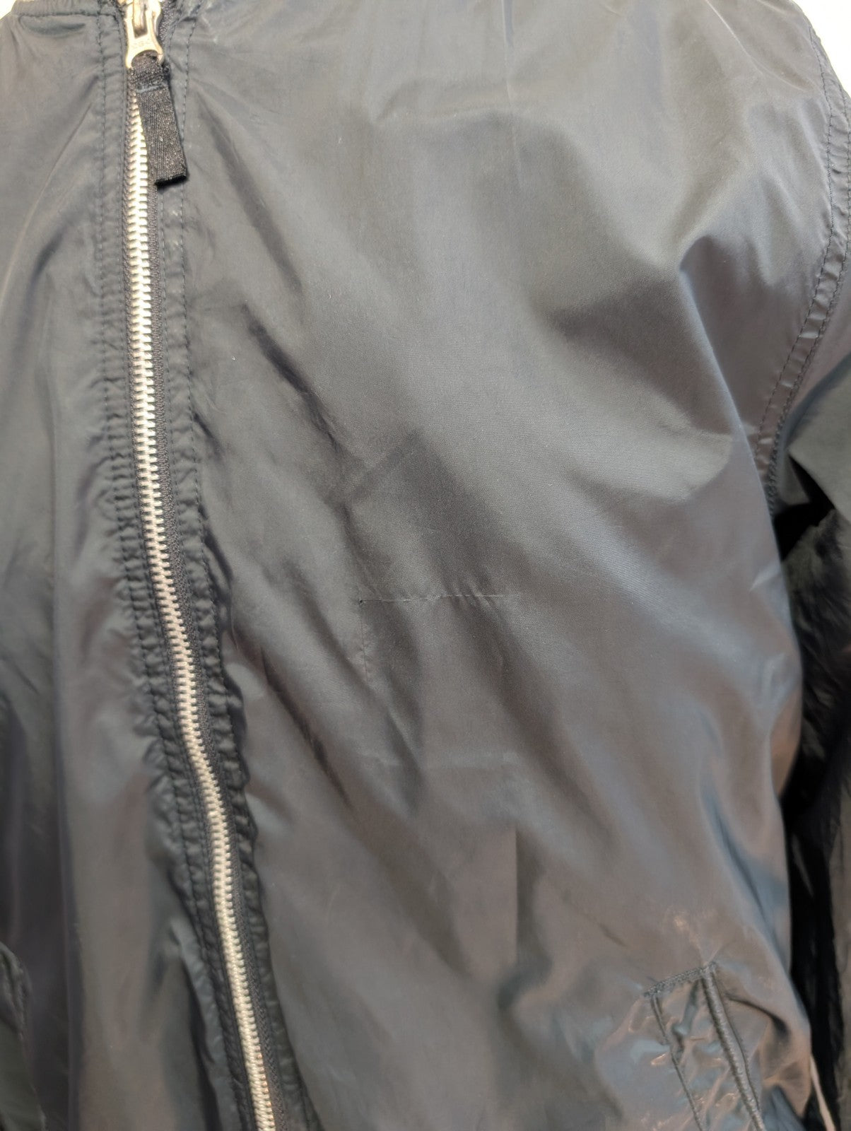 Blouson Bomber Jacket Noir M Veste Aviateur Homme Varsity Old Navy