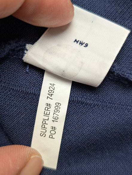 Polo manches courtes Polo Ralph Lauren Golf L bleu marine rayures coton Pima