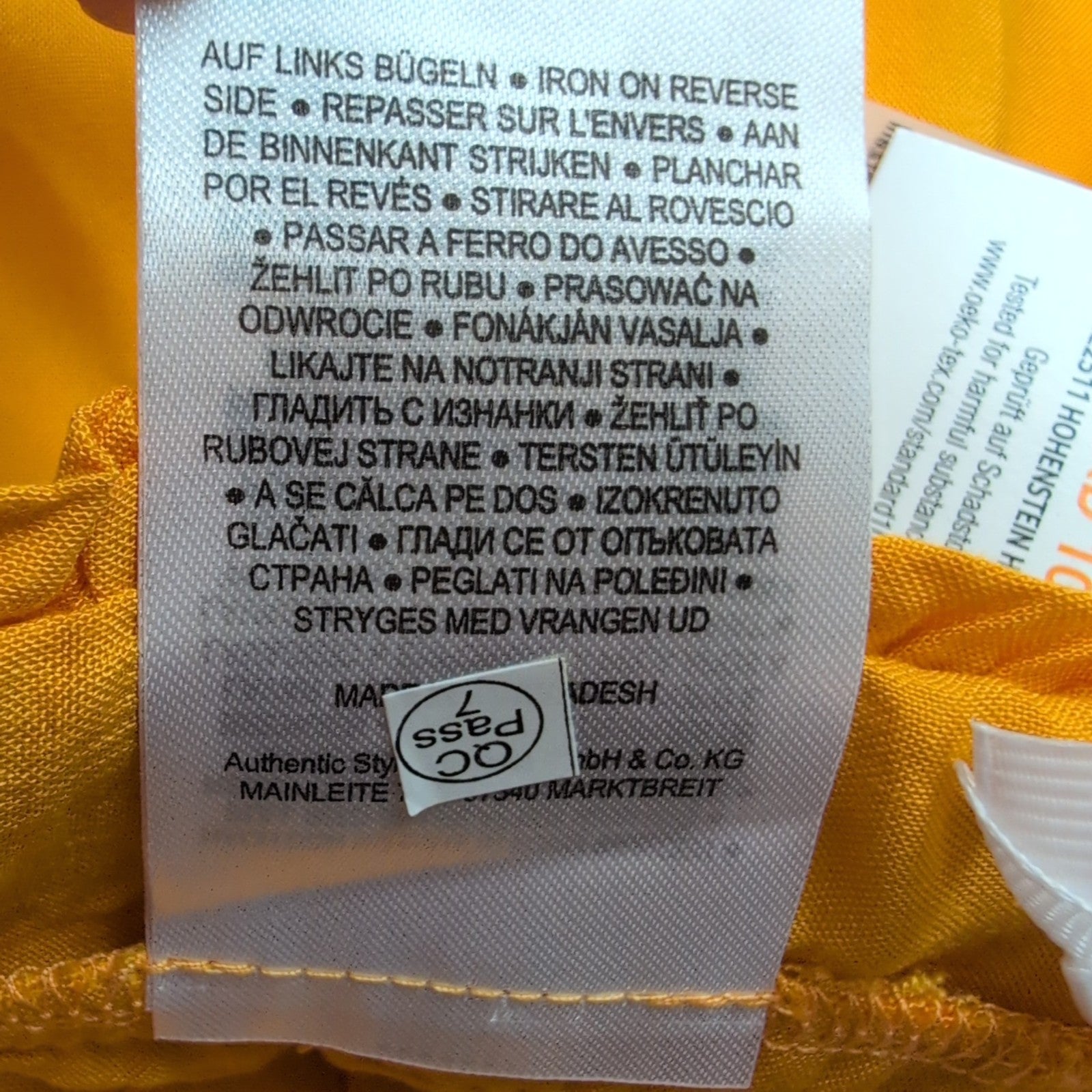 Short Femme XS Fresh Made Jaune 100% Viscose Fluide Neuf