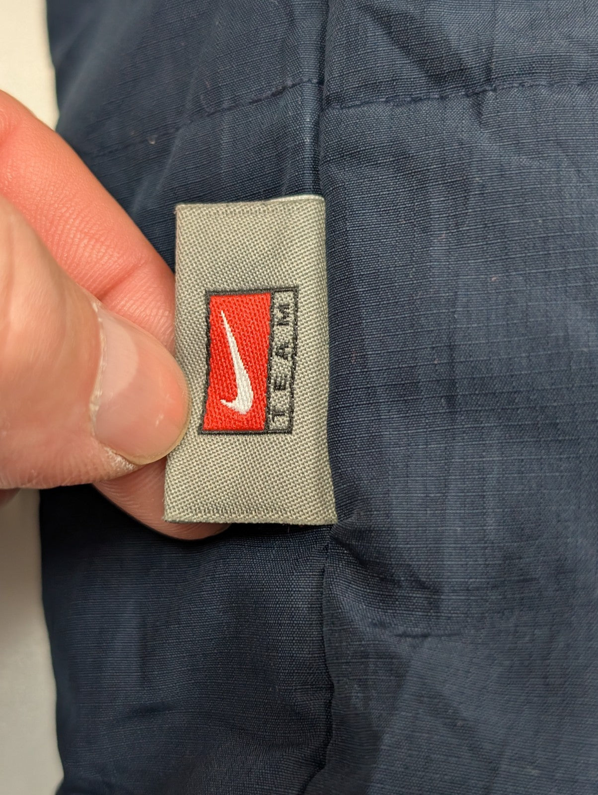 Manteau Nike Virginia Matelassé Bleu Marine Homme Taille L Veste Sportswear 🧥
