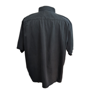 Chemise Wrangler Manche Courte Noire Unie Taille 2XL Deux Poches