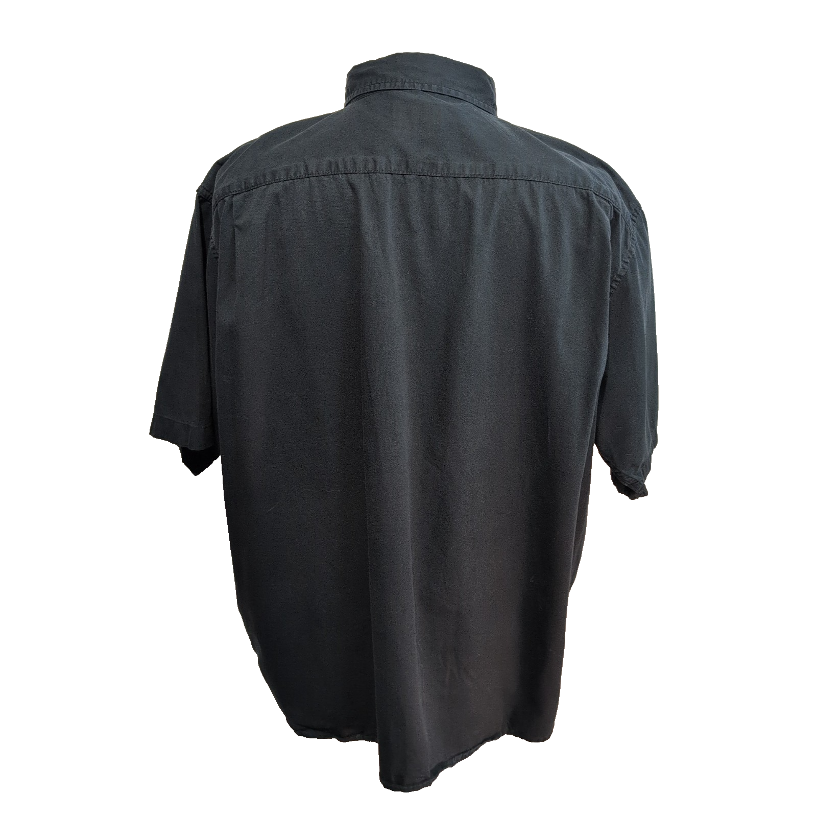 Chemise Wrangler Manche Courte Noire Unie Taille 2XL Deux Poches