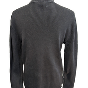 Pull Lauren Ralph Lauren Femme Col Roulé Noir 100% Coton Côtelé Taille XL