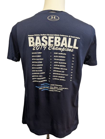 T-shirt Under Armour Baseball Potomac State Champion 2019 Taille L