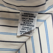 Chemise Ralph Lauren XL Custom Fit Bleu Blanc Rayures Shirt Button Down Coton