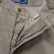 Pantalon Velours Fin Cargo Polo Ralph Lauren W35 L32 Crème Très Bon État
