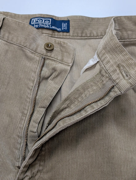 Pantalon Velours Fin Cargo Polo Ralph Lauren W35 L32 Crème Très Bon État