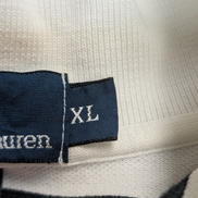 Polo manches courtes Polo Ralph Lauren rayures noir blanc coton XL