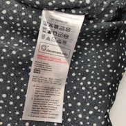 Haut Esprit Femme M Noir Pois Blancs Manches 3/4 Viscose Neuf Étiquette