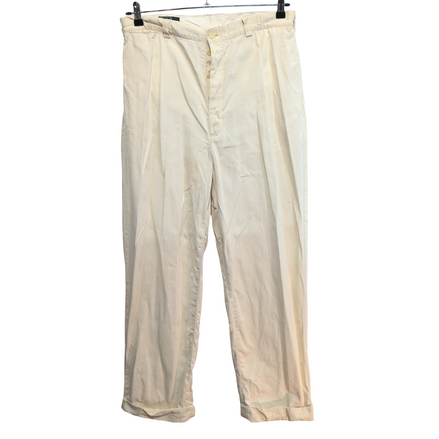 Pantalon chino Polo Ralph Lauren crème made in USA taille W33 FR42 #31cr