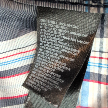 Chemise The North Face XL Bleu Gris Carreaux Nylon Col Officier Manches courtes