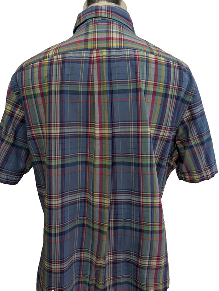Chemise Polo Ralph Lauren Shirt XL Custom Fit Multicolore Manches Courtes Button