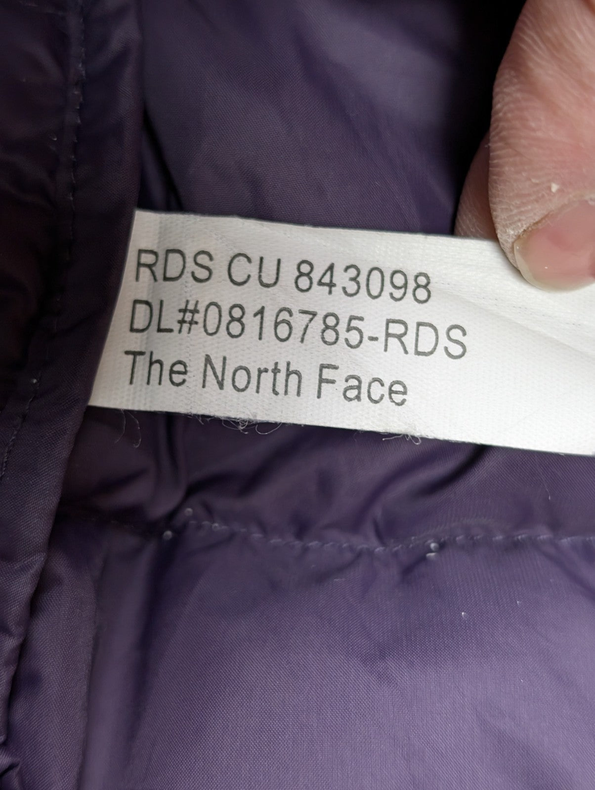 Doudoune Longue The North Face 550 Plumes Violet Foncé - Taille XS