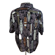 Chemise hawaïenne Coconut Pier USA XL surf 100% polyester manches courtes