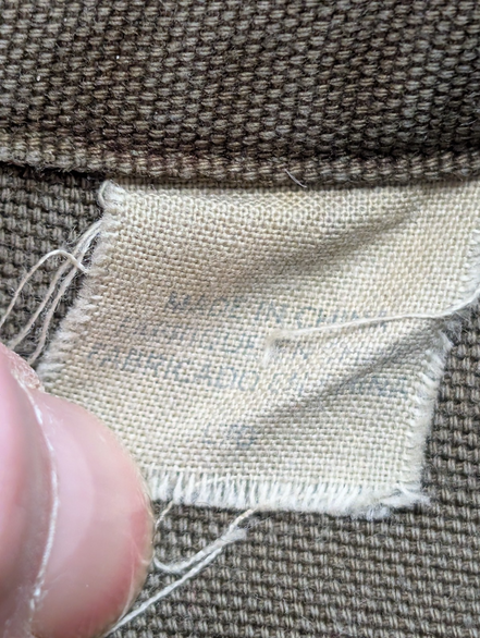 Chemise LEVI'S Vintage Kaki Coton Épais Boutons Métal M. Longues Taille L