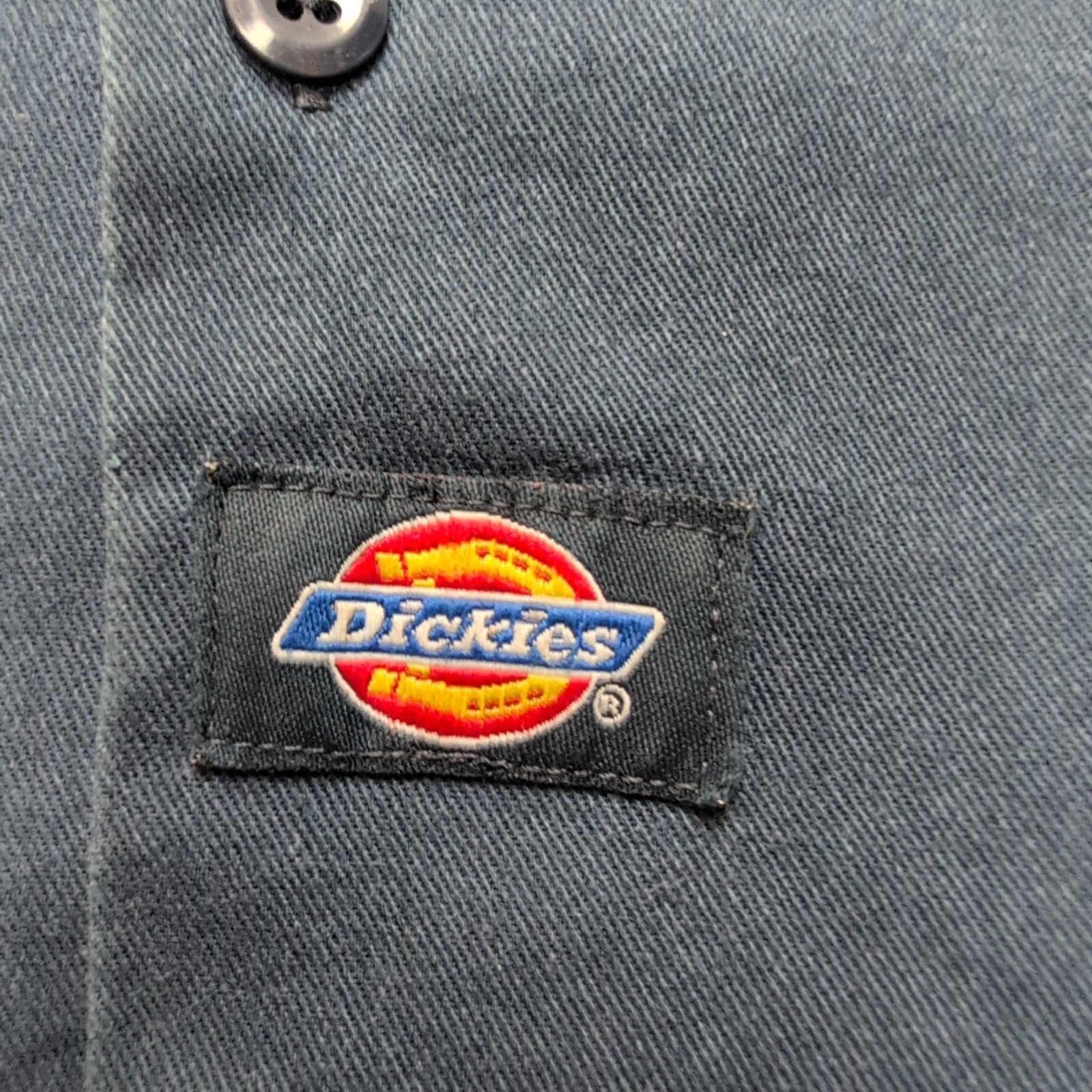 Chemise Dickies XL Made in Honduras Bleu Nuit Workwear Manches Courtes