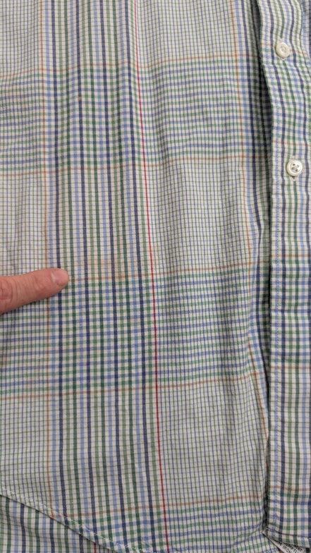 Chemise Chaps Ralph Lauren L carreaux Made in USA shirt button down écusson
