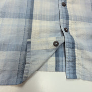 Chemise Patagonia L Bleu Carreaux Bio 65% Polyester 35% Coton Manches courtes