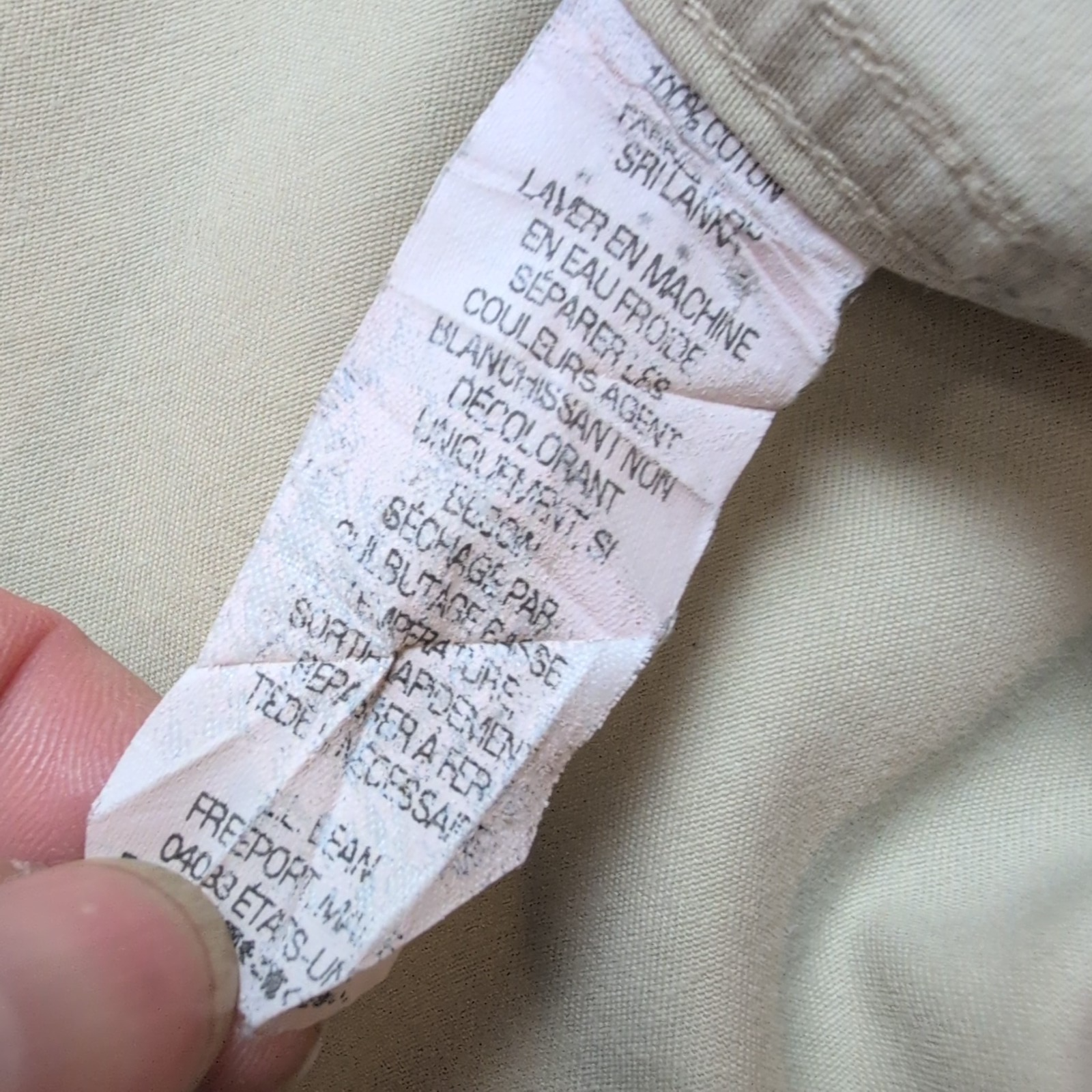 Chemise L.L. Bean Marron Camel - Wrinkle Resistant - 1 Poche - Taille M