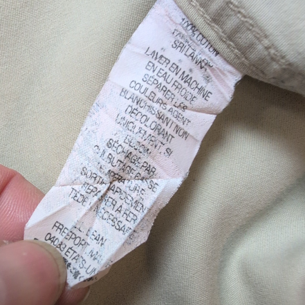 Chemise L.L. Bean Marron Camel - Wrinkle Resistant - 1 Poche - Taille M