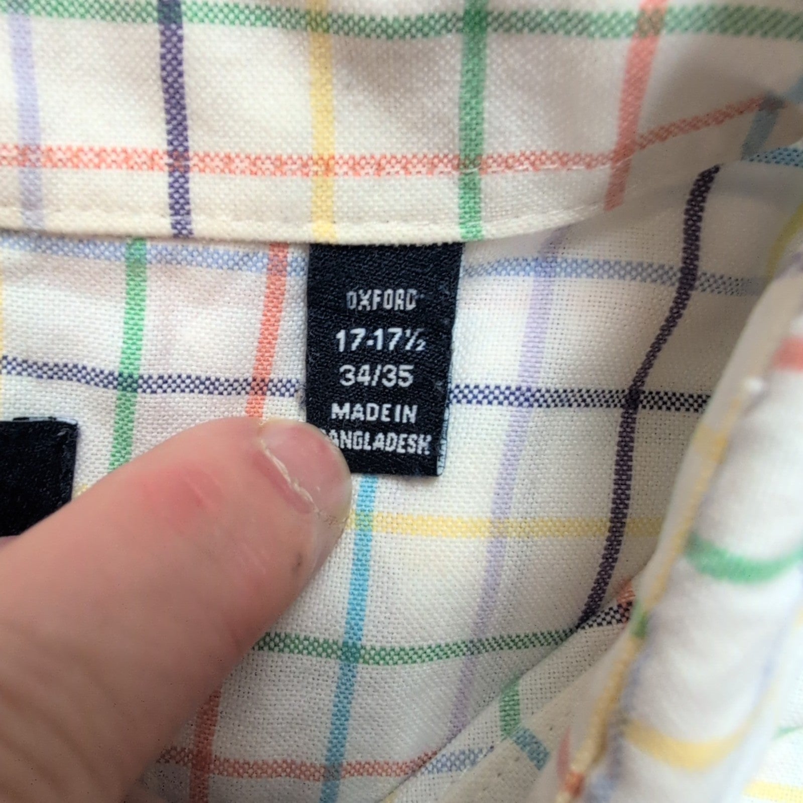 Chemise Chaps Classic Fit carreaux multicolores manches longues 1 poche XL XXL