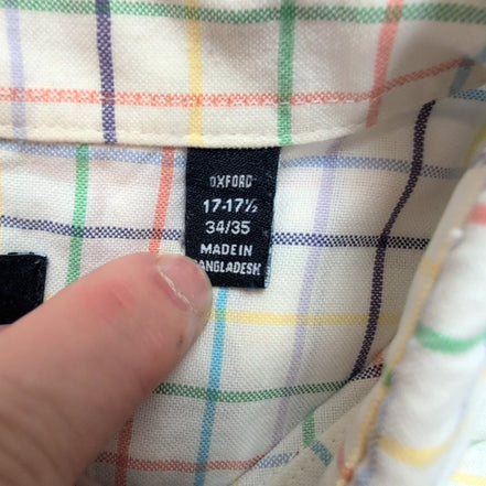 Chemise Chaps Classic Fit carreaux multicolores manches longues 1 poche XL XXL