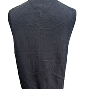 Pull Sans Manche TOMMY HILFIGER 100% PIMA COTTON Bleu Marine Taille M Neuf