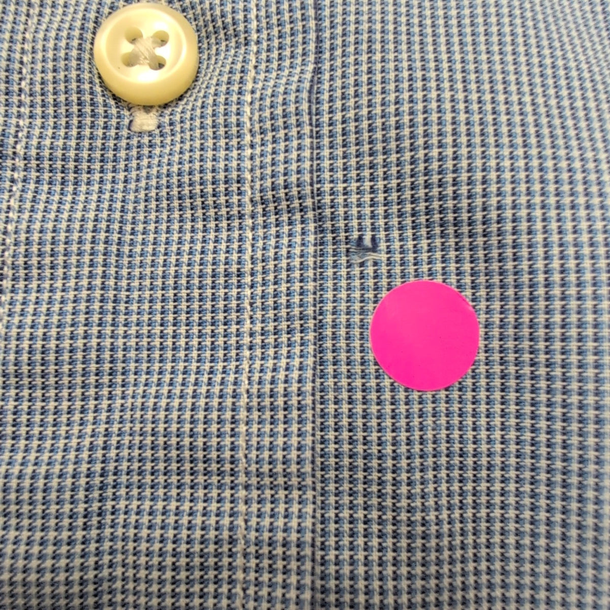 Chemise Ralph Lauren Yarmouth XL Bleu Microcarreaux Manches Courtes