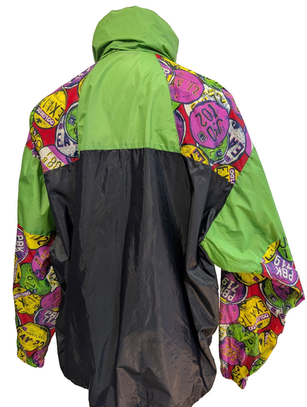 K-WAY Veste Coupe-Vent Vintage Multicolore Pare Pluie L Colorado | 306BSR