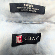 Chemise CHAPS bleu uni taille M #74e