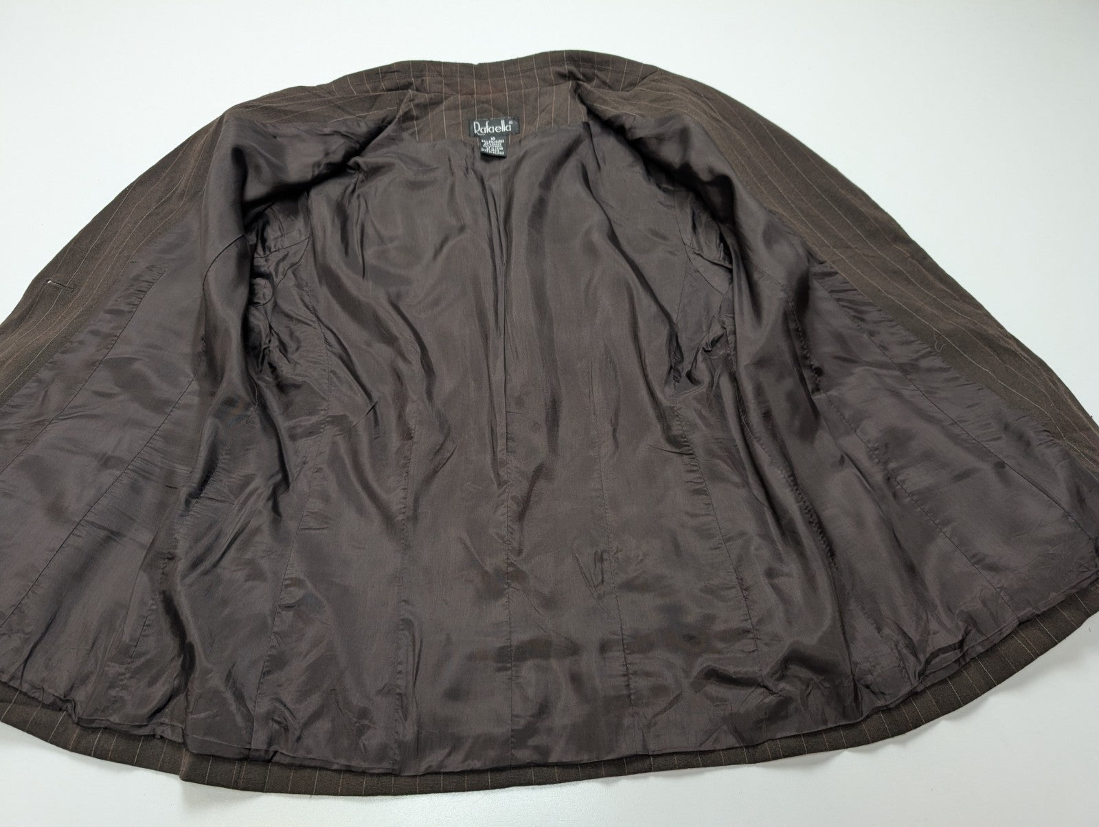 Veste Blazer Rafaella femme marron à rayures taille M 10