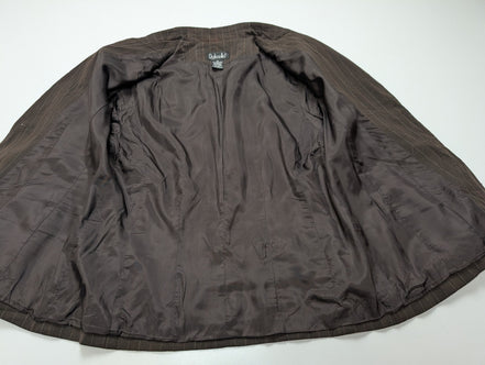 Veste Blazer Rafaella femme marron à rayures taille M 10