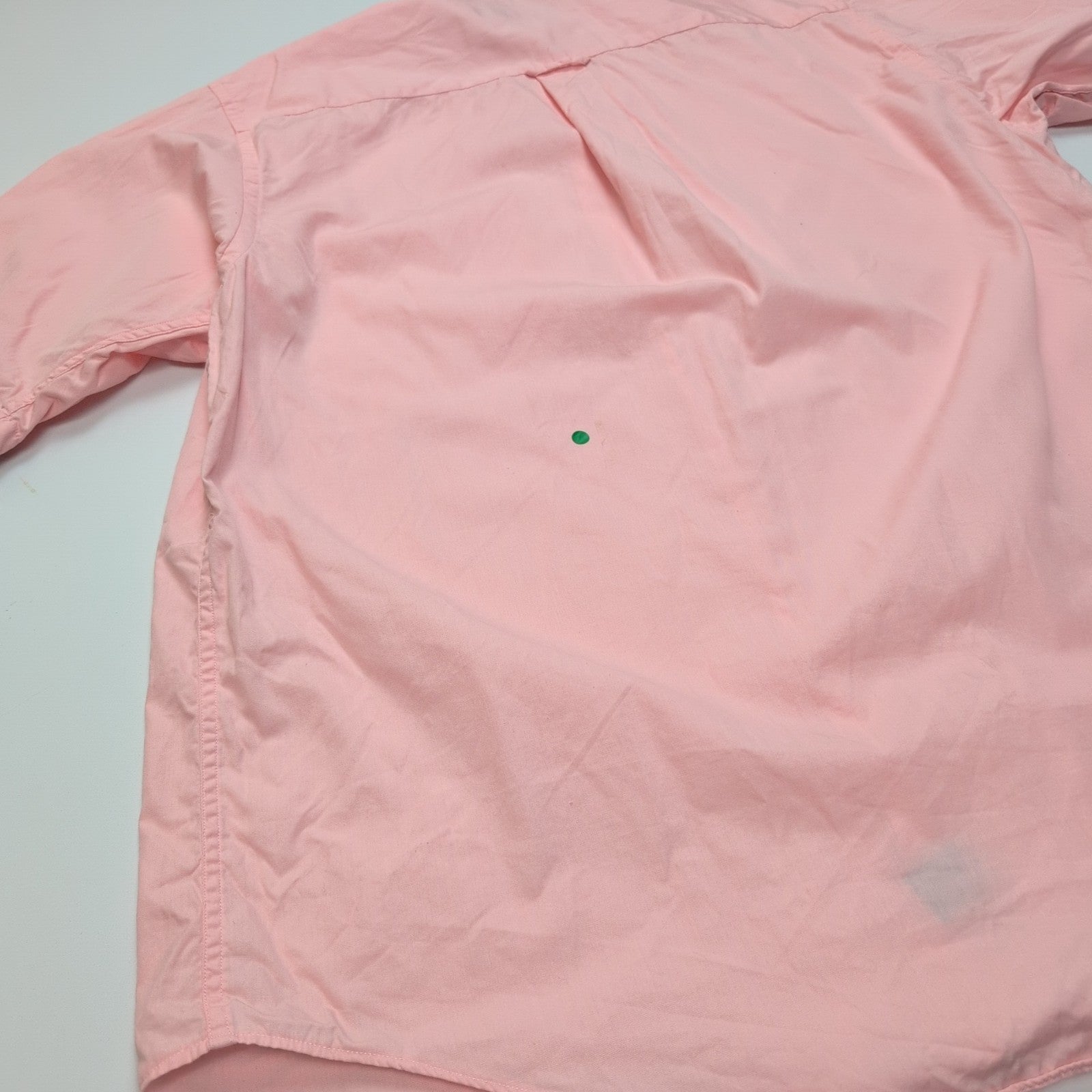 Chemise Nautica L Rose Pâle Half Sleeve 100% Coton Logo Brodé Poche