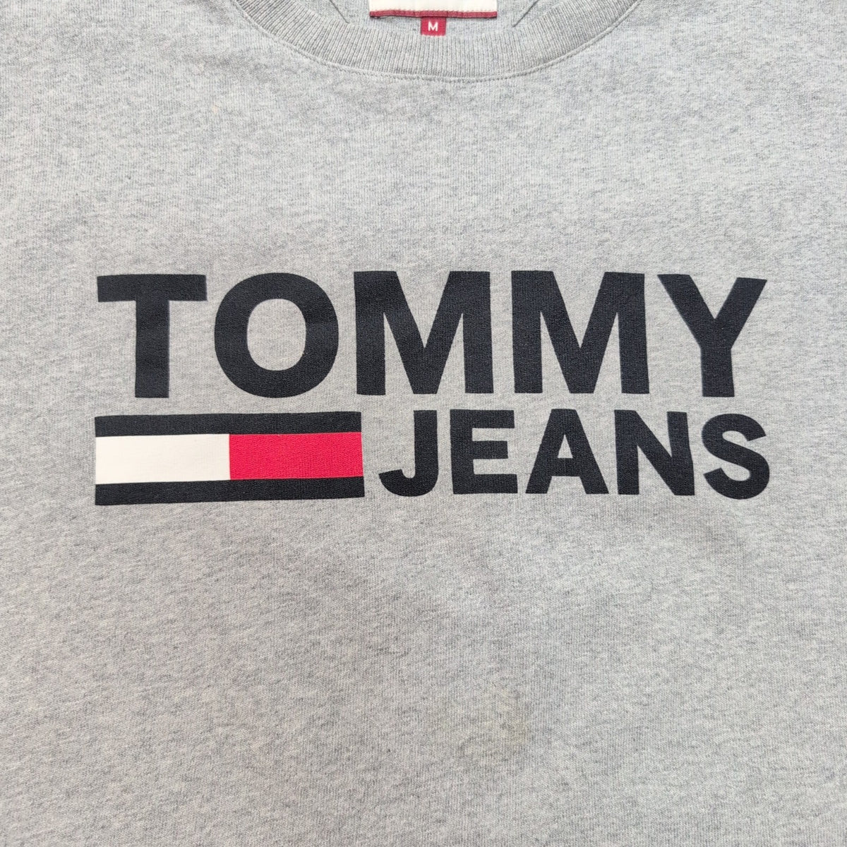 T-shirt Tommy Hilfiger M Gris Tommy Jeans Logo Manche 100% Coton