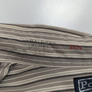 Chemise Polo Ralph Lauren S Vintage Marron Rayures Logo RPL Rare Coton