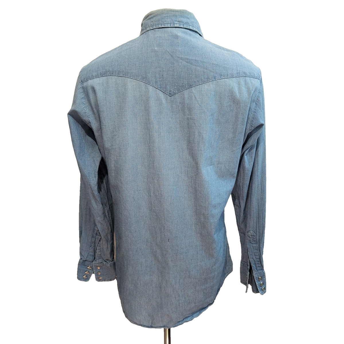 Chemise LEE Western Made in USA M L Bleu Jean Boutons Pression Coton