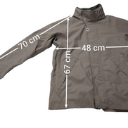 Blouson Pare-Pluie Étanche DECATHLON Beige Crème - Taille M - Capuche État Neuf