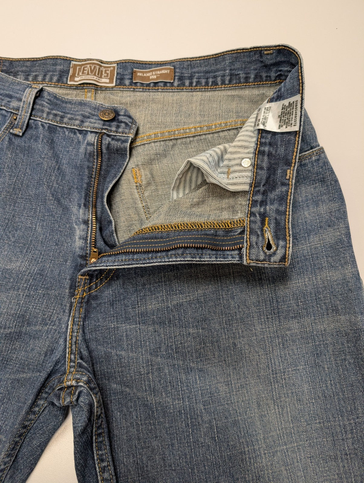 Jean Levi's 559 Relaxed Straight Bleu W34 L34 Homme 086JSR