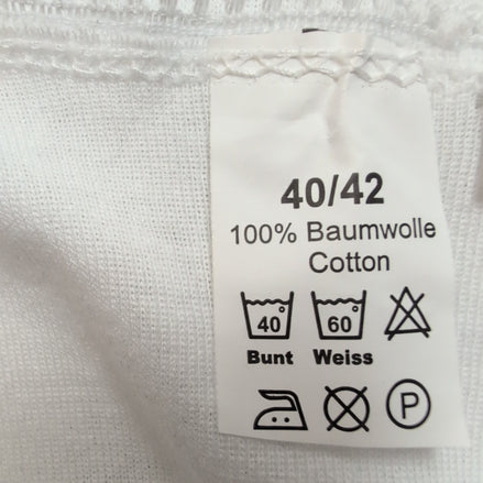 Débardeur Femme Taille 40/42 Blanc Dentelle 100% Coton Sans Marque Neuf