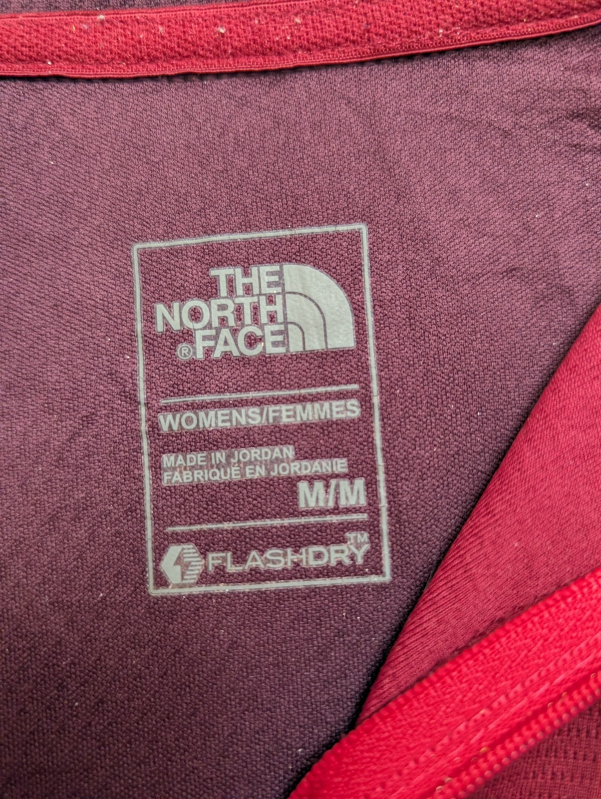 Sweat The North Face FlashDry Bordeaux - Femme Taille M - Running
