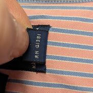 Chemise Polo Ralph Lauren Shirt Yarmouth L XL Oxford Rayée Rose Bleu Button Down
