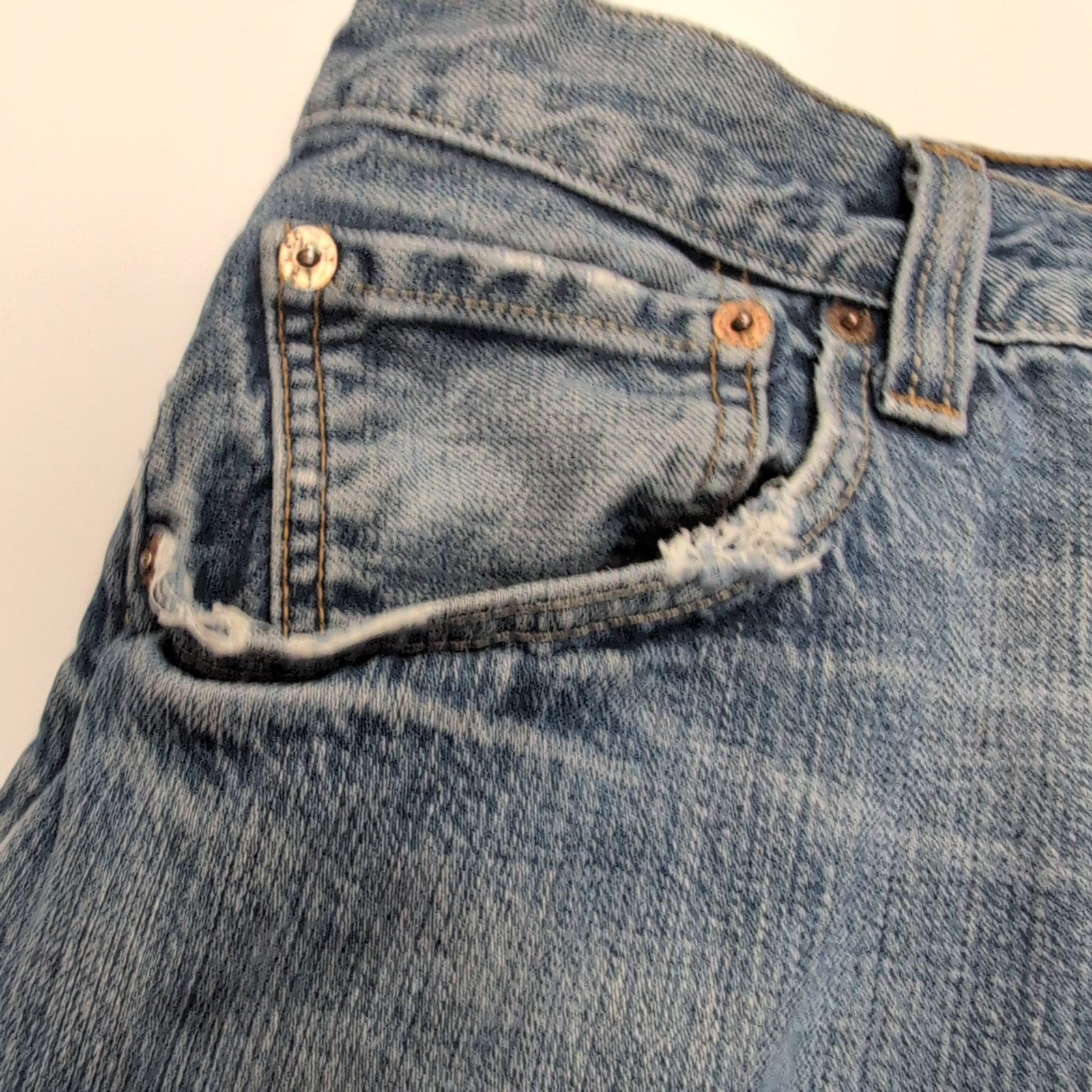 Levi’s 501 Jean Homme W36 L36 Bleu Vintage Pantalon Bouton Coupe Droite