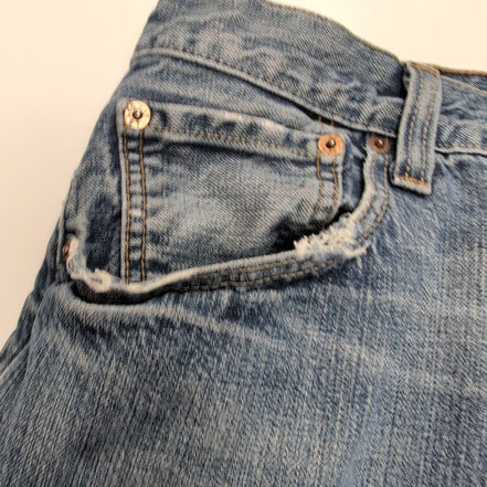 Levi’s 501 Jean Homme W36 L36 Bleu Vintage Pantalon Bouton Coupe Droite