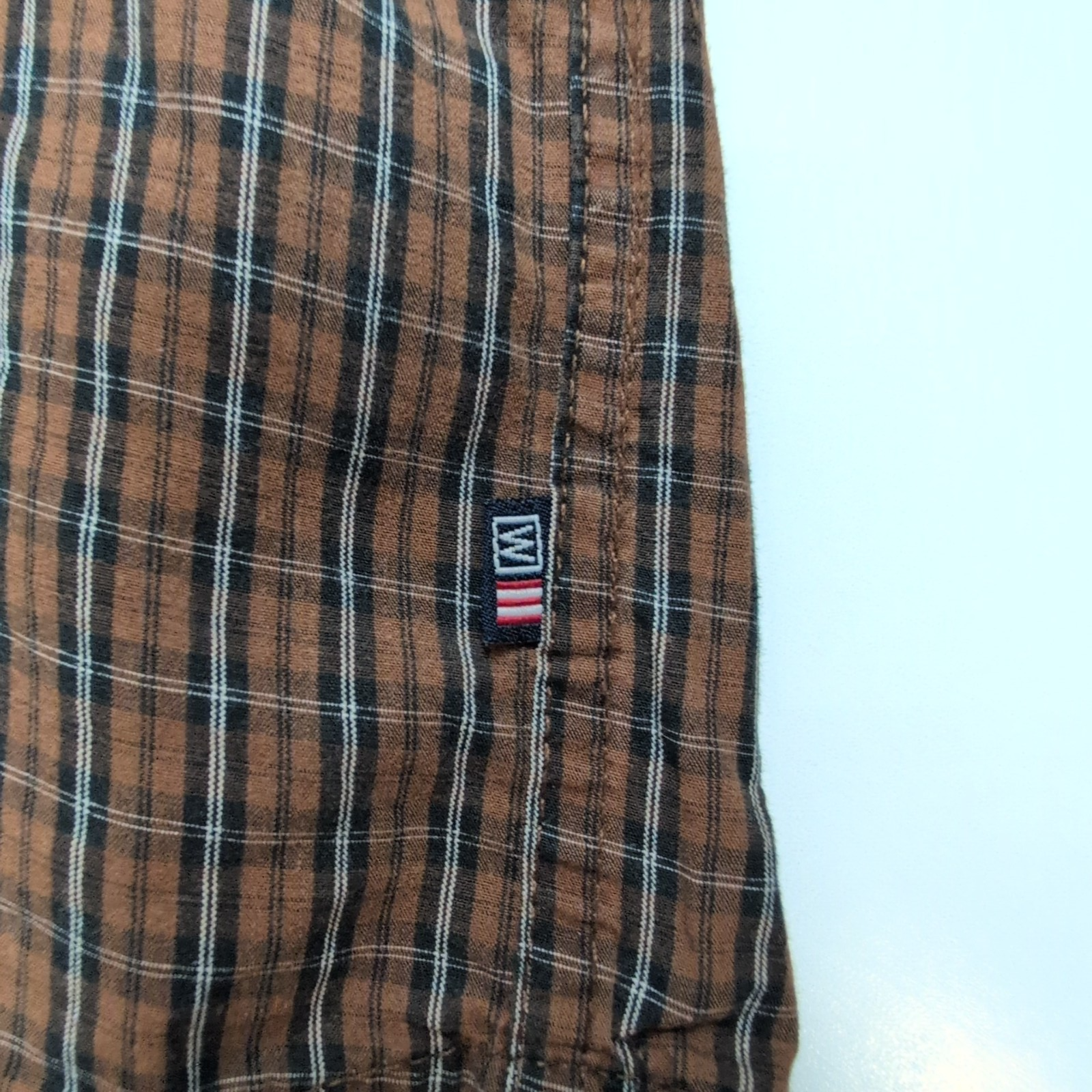 Chemise Wrangler River Coton XL Carreaux Marron et Noir