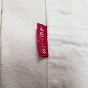 Chemise LEVI'S Homme M Blanc Cassé en Jean Manches Longues Poches